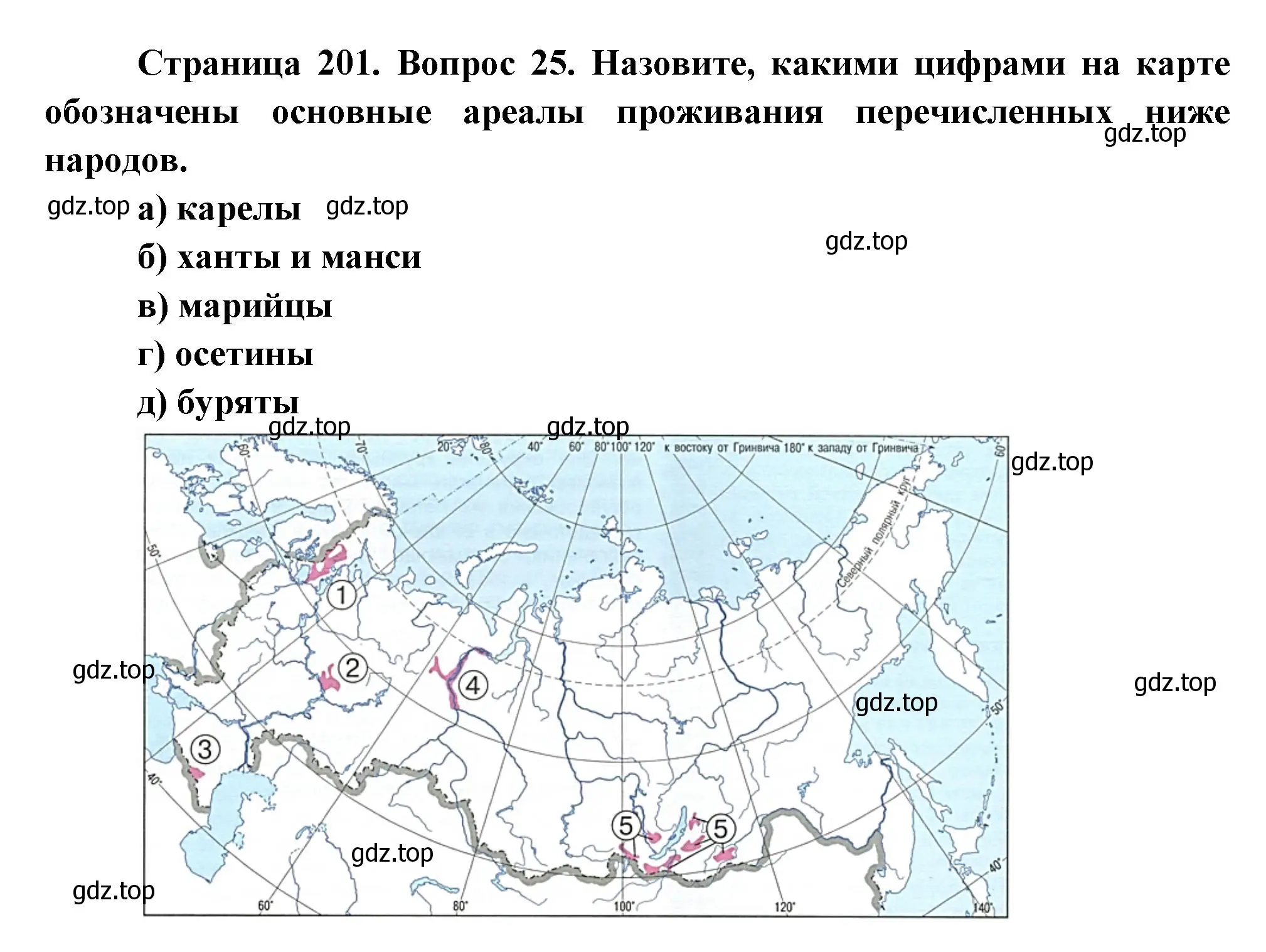 Решение номер 25 (страница 201) гдз по географии 8 класс Дронов, Савельева, учебник