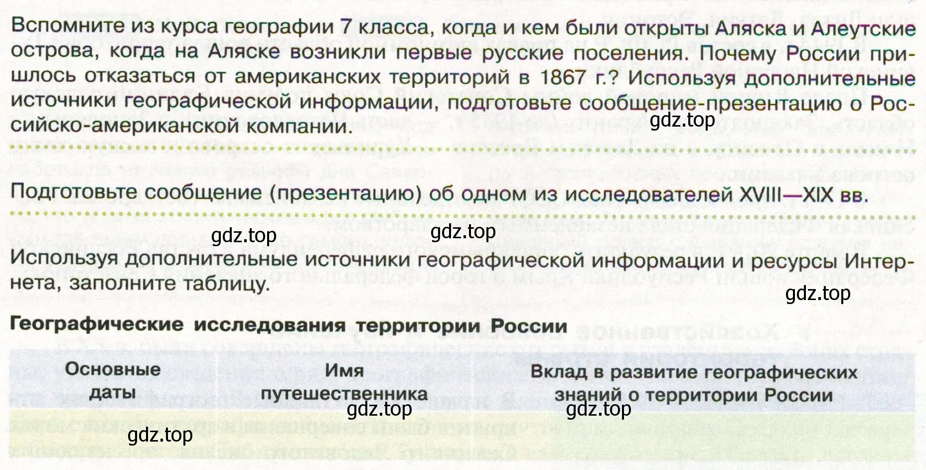 Условие  Школа географа-исследователя (страница 45) гдз по географии 8 класс Пятунин, Таможняя, учебник