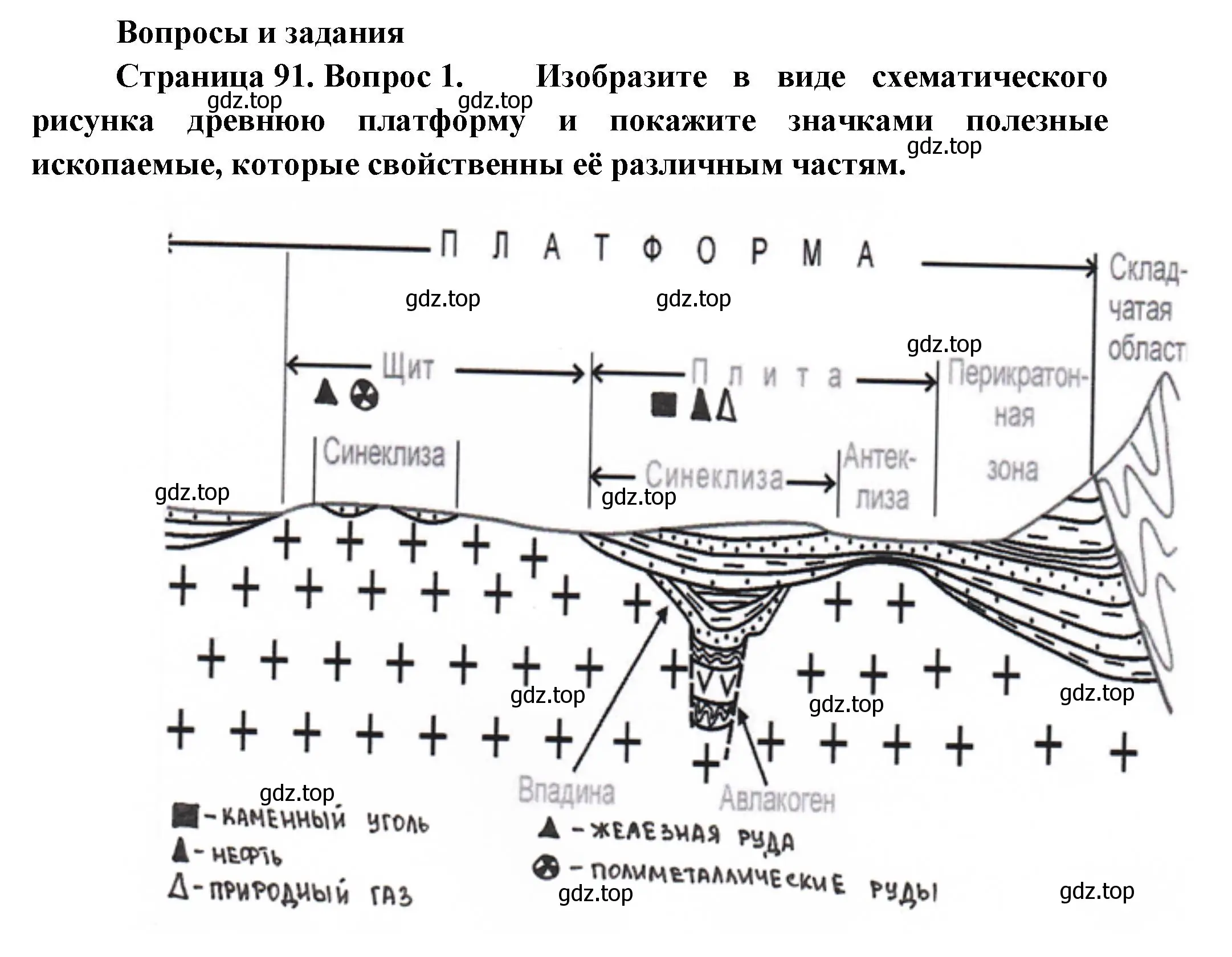 Решение номер 1 (страница 91) гдз по географии 8 класс Пятунин, Таможняя, учебник