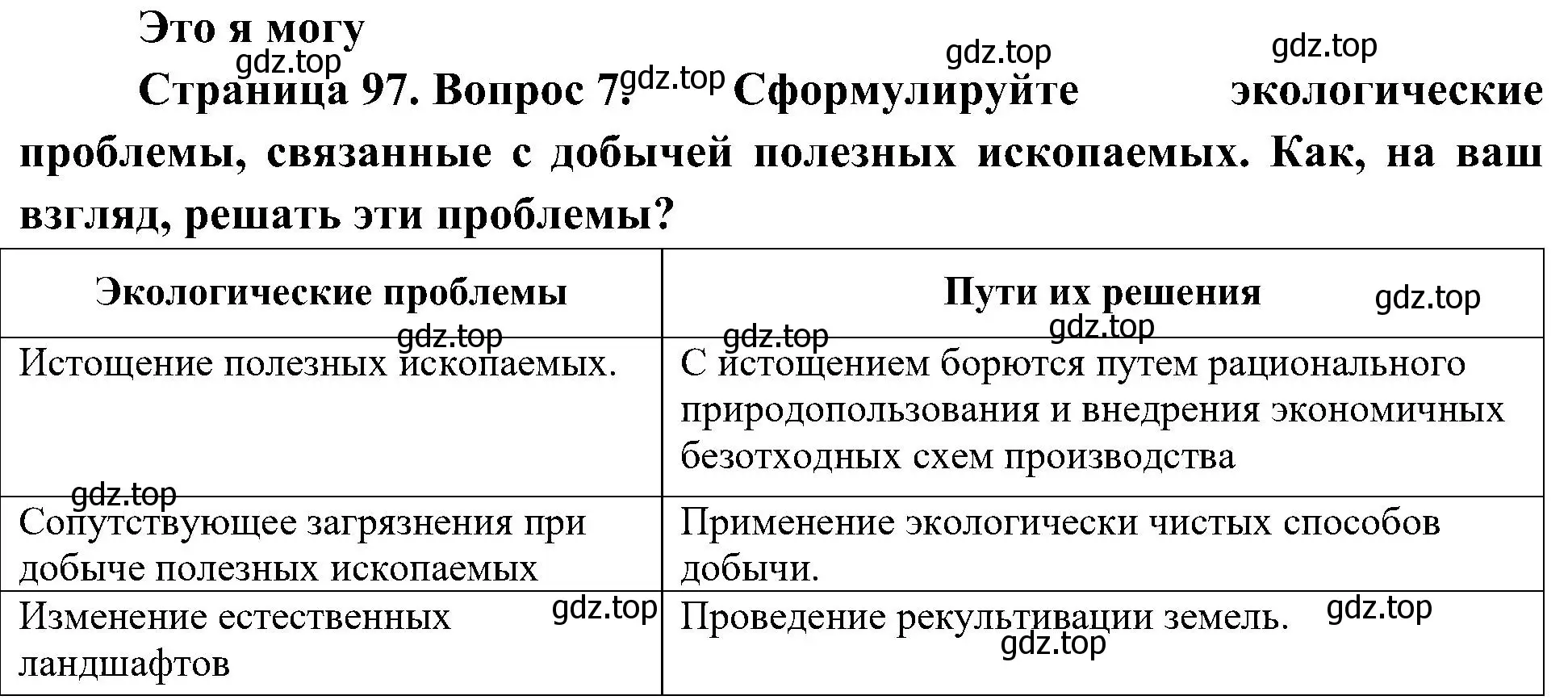 Решение номер 7 (страница 97) гдз по географии 8 класс Алексеев, Николина, учебник