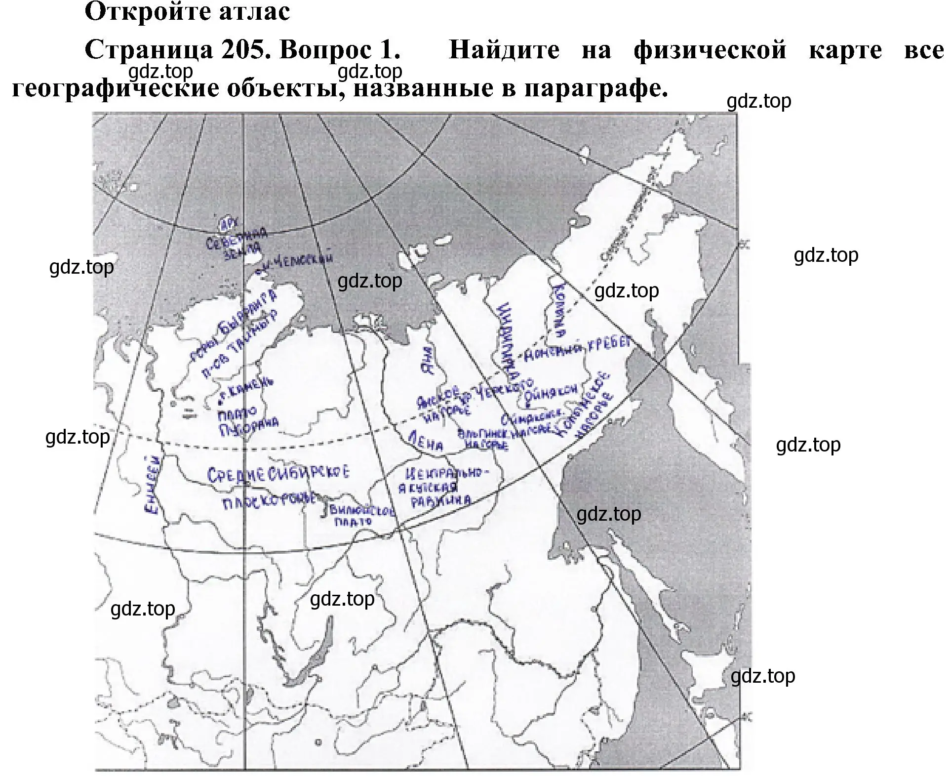 Решение номер 1 (страница 205) гдз по географии 8 класс Алексеев, Николина, учебник