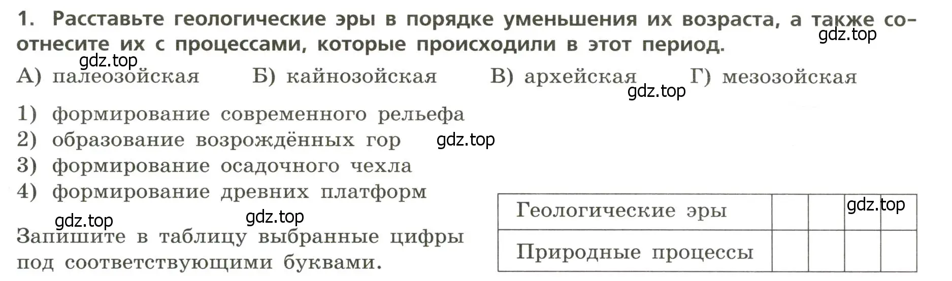 Условие номер 1 (страница 12) гдз по географии 8 класс Бондарева, Шидловский, проверочные работы