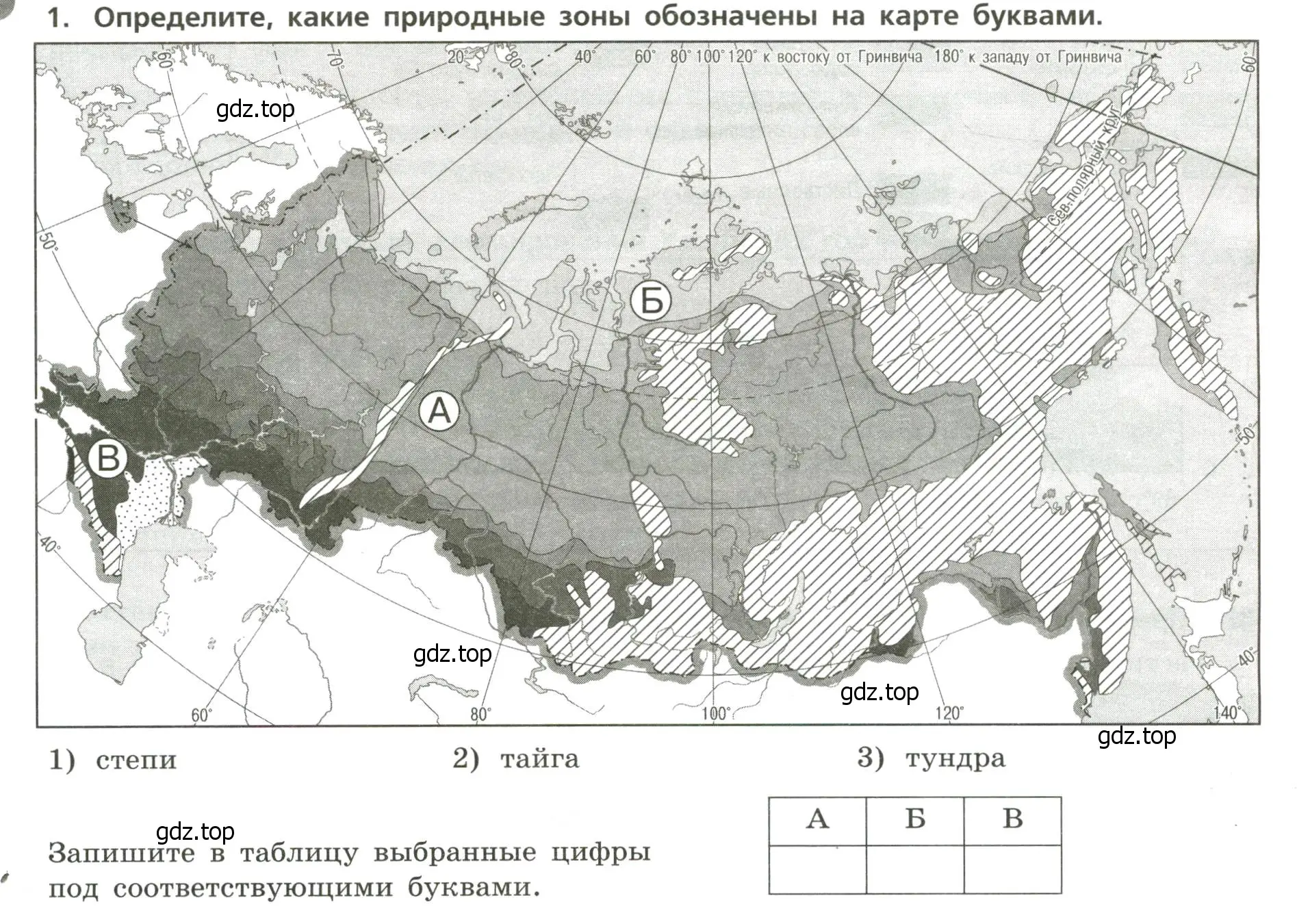 Условие номер 1 (страница 24) гдз по географии 8 класс Бондарева, Шидловский, проверочные работы