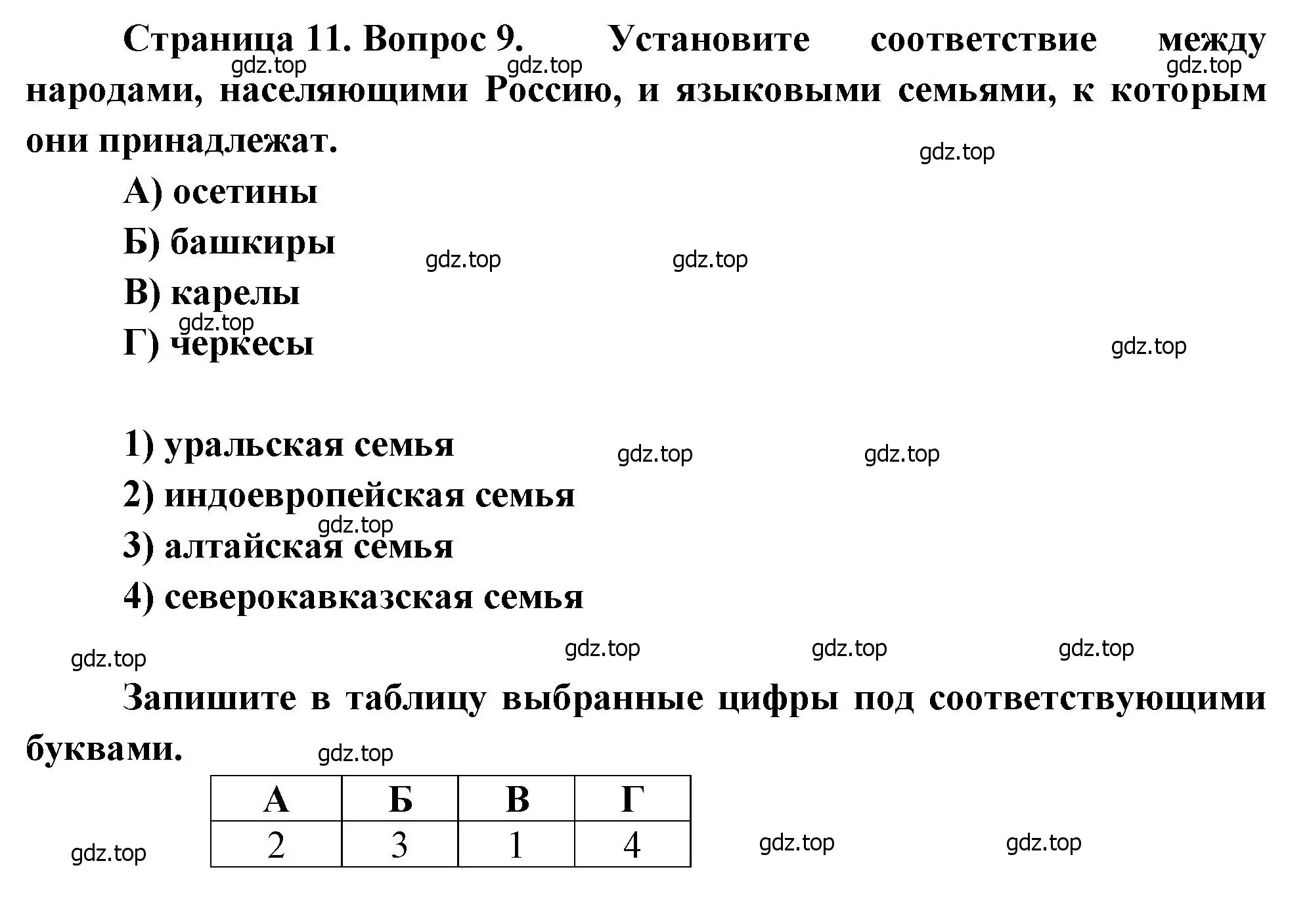 Решение номер 9 (страница 11) гдз по географии 8 класс Бондарева, Шидловский, проверочные работы