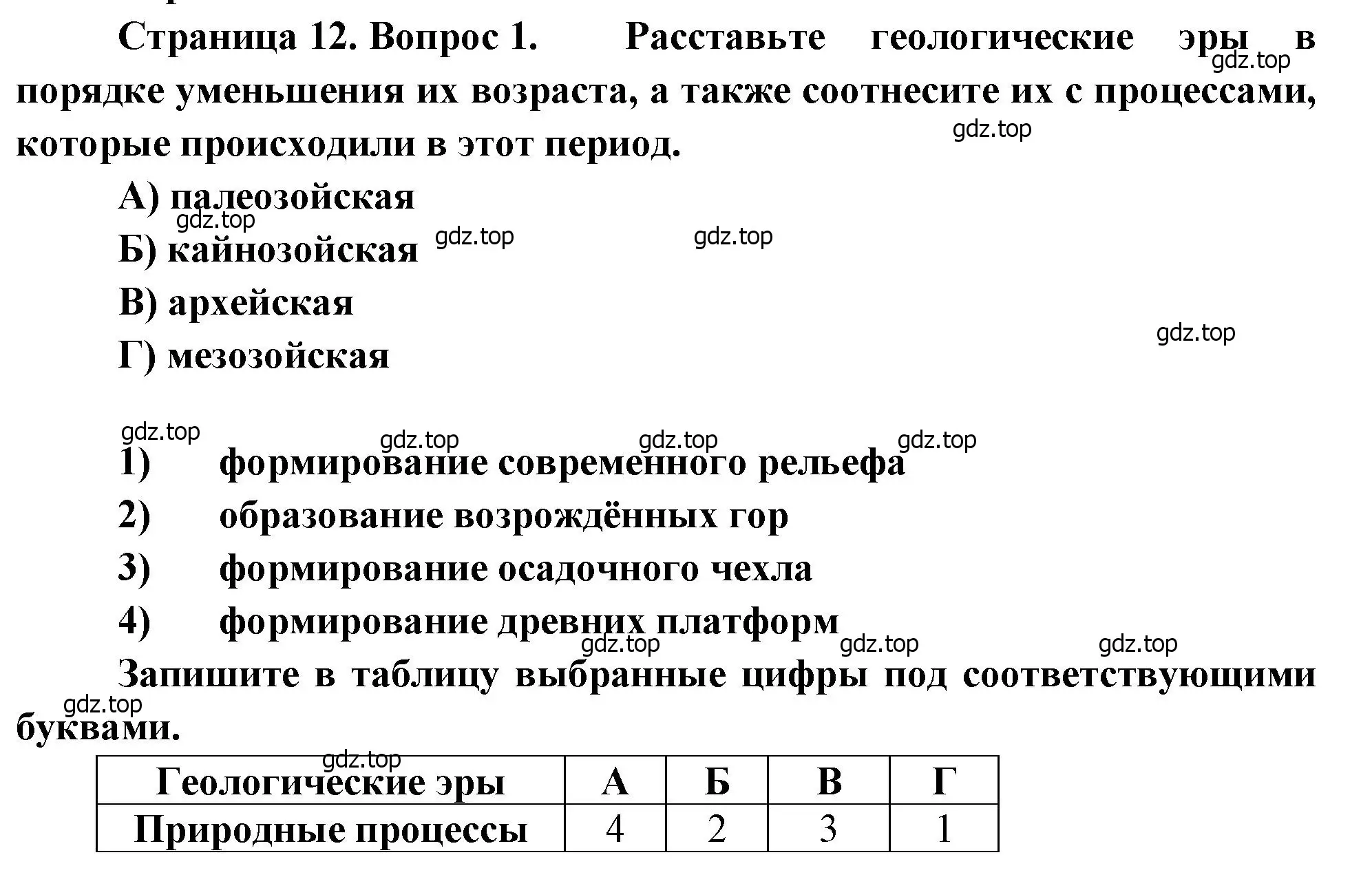 Решение номер 1 (страница 12) гдз по географии 8 класс Бондарева, Шидловский, проверочные работы