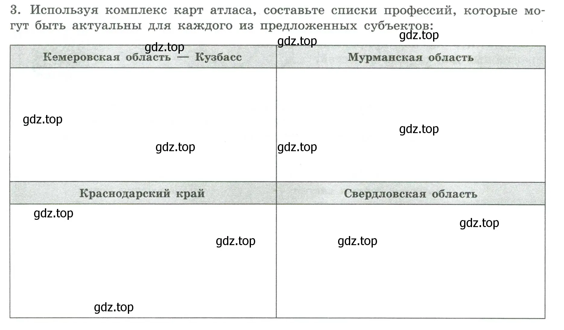 Условие номер 3 (страница 29) гдз по географии 8 класс Дубинина, практические работы