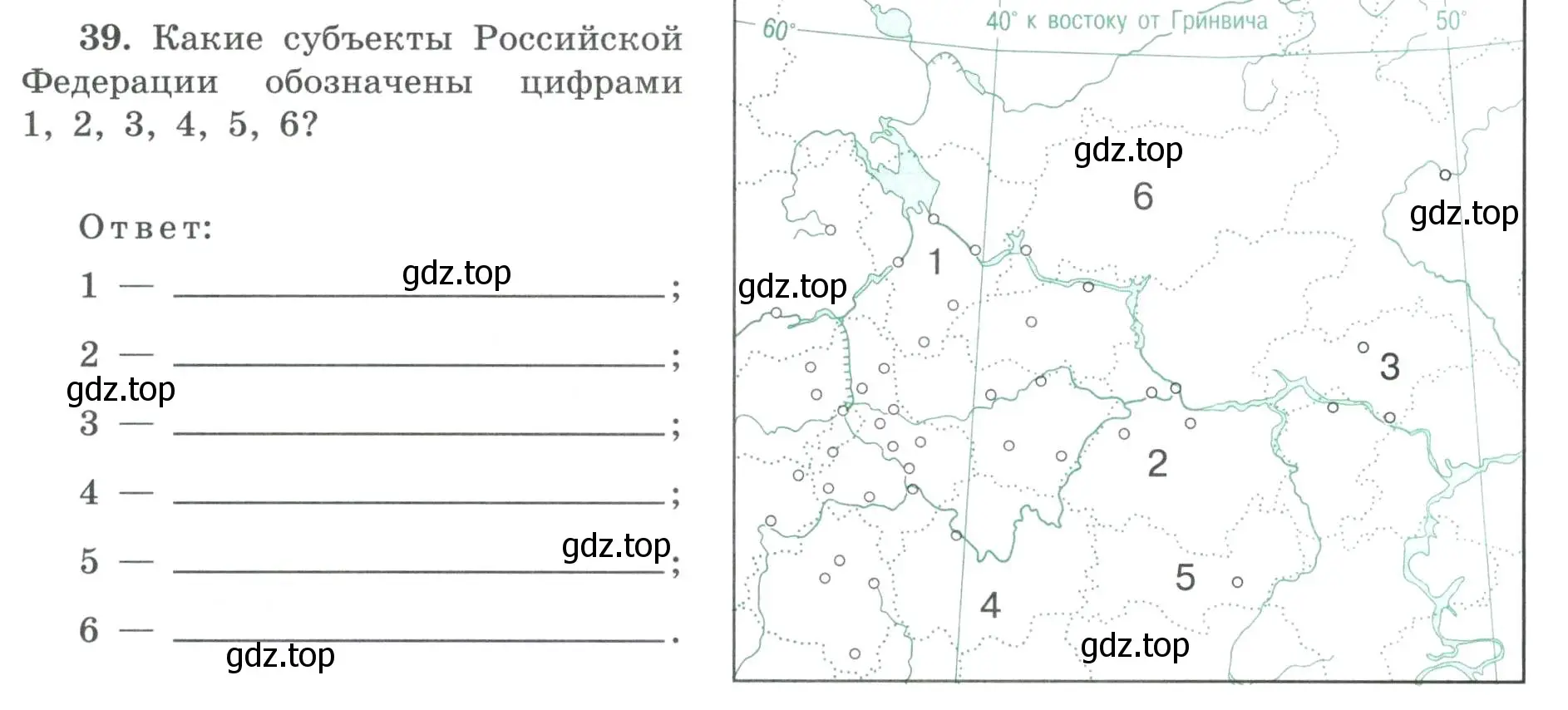 Условие номер 39 (страница 13) гдз по географии 8 класс Николина, мой тренажёр