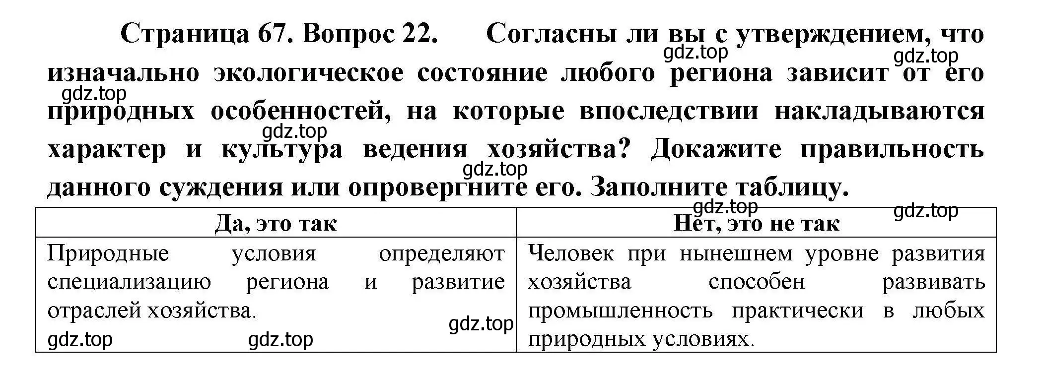 Решение номер 22 (страница 67) гдз по географии 8 класс Николина, мой тренажёр