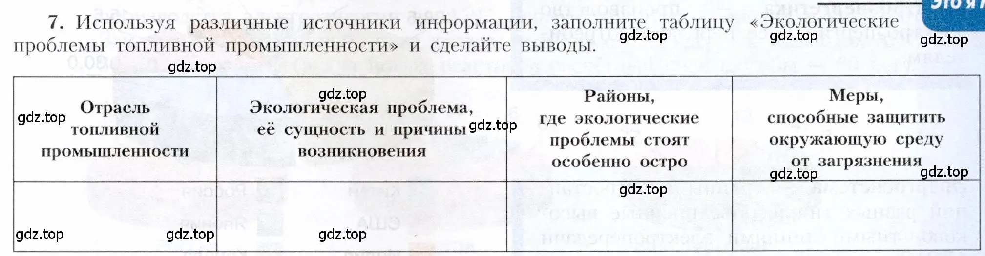 Условие номер 7 (страница 25) гдз по географии 9 класс Алексеев, Николина, учебник