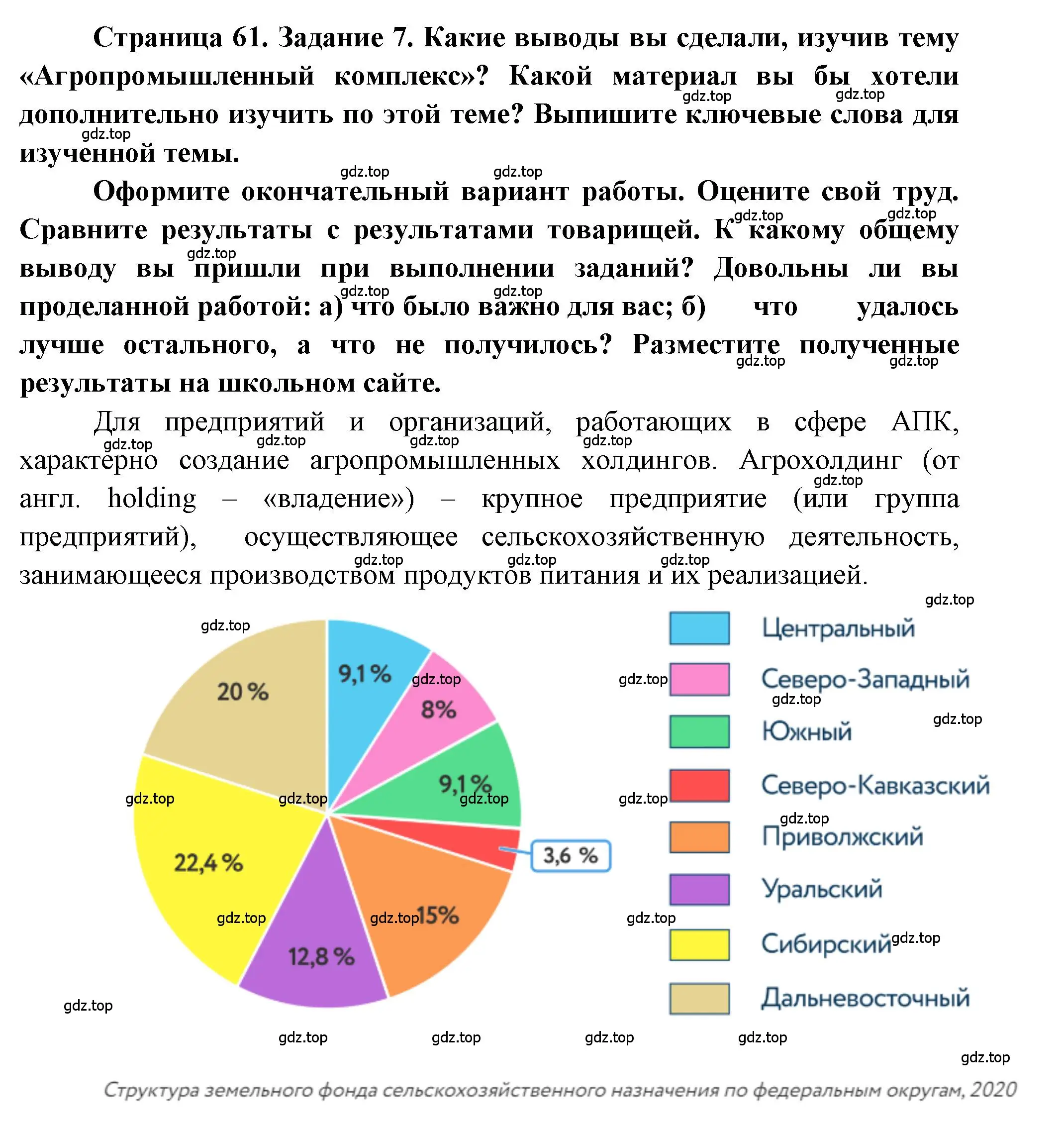 Решение номер 7 (страница 61) гдз по географии 9 класс Алексеев, Николина, учебник