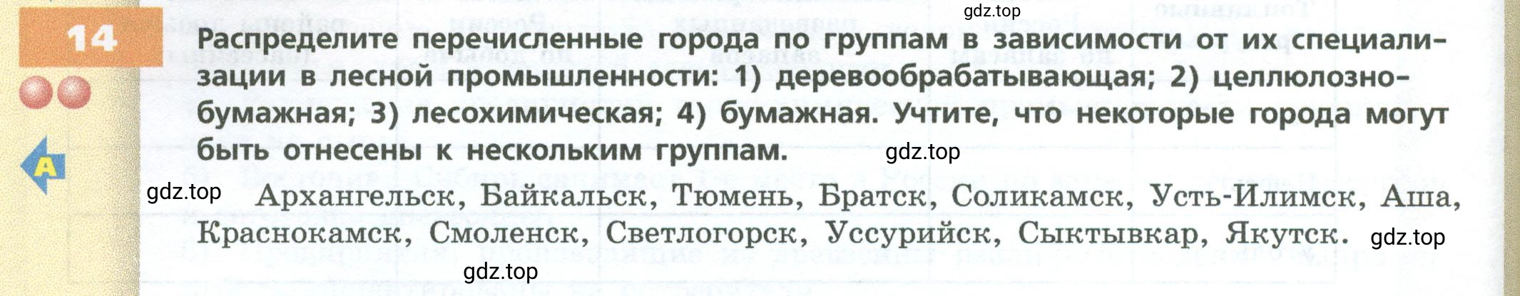 Условие номер 14 (страница 58) гдз по географии 9 класс Дронов, Савельева, учебник