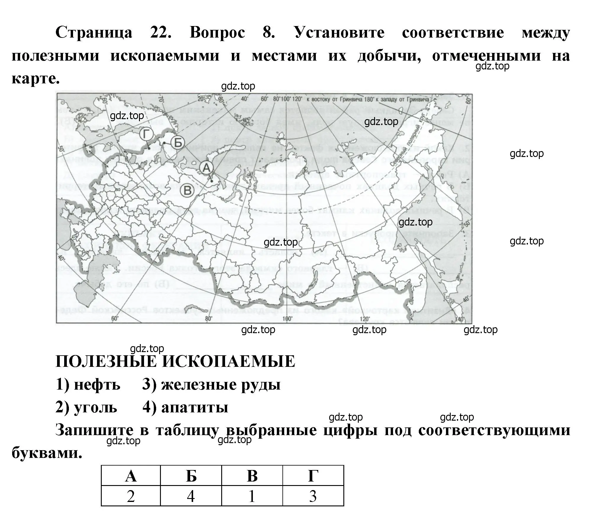 Решение номер 8 (страница 22) гдз по географии 9 класс Бондарева, Шидловский, проверочные работы