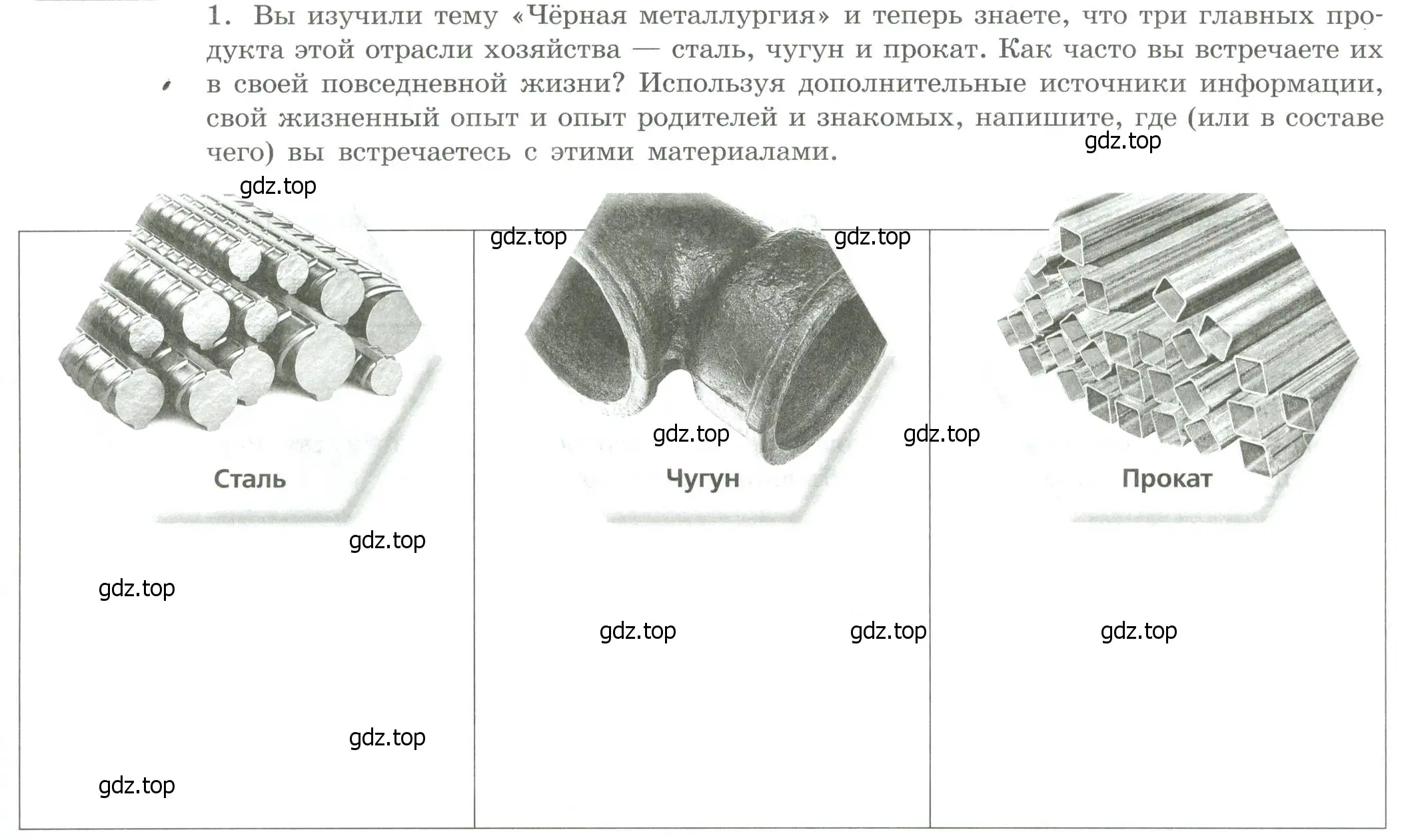 Условие номер 1 (страница 12) гдз по географии 9 класс Дубинина, практические работы