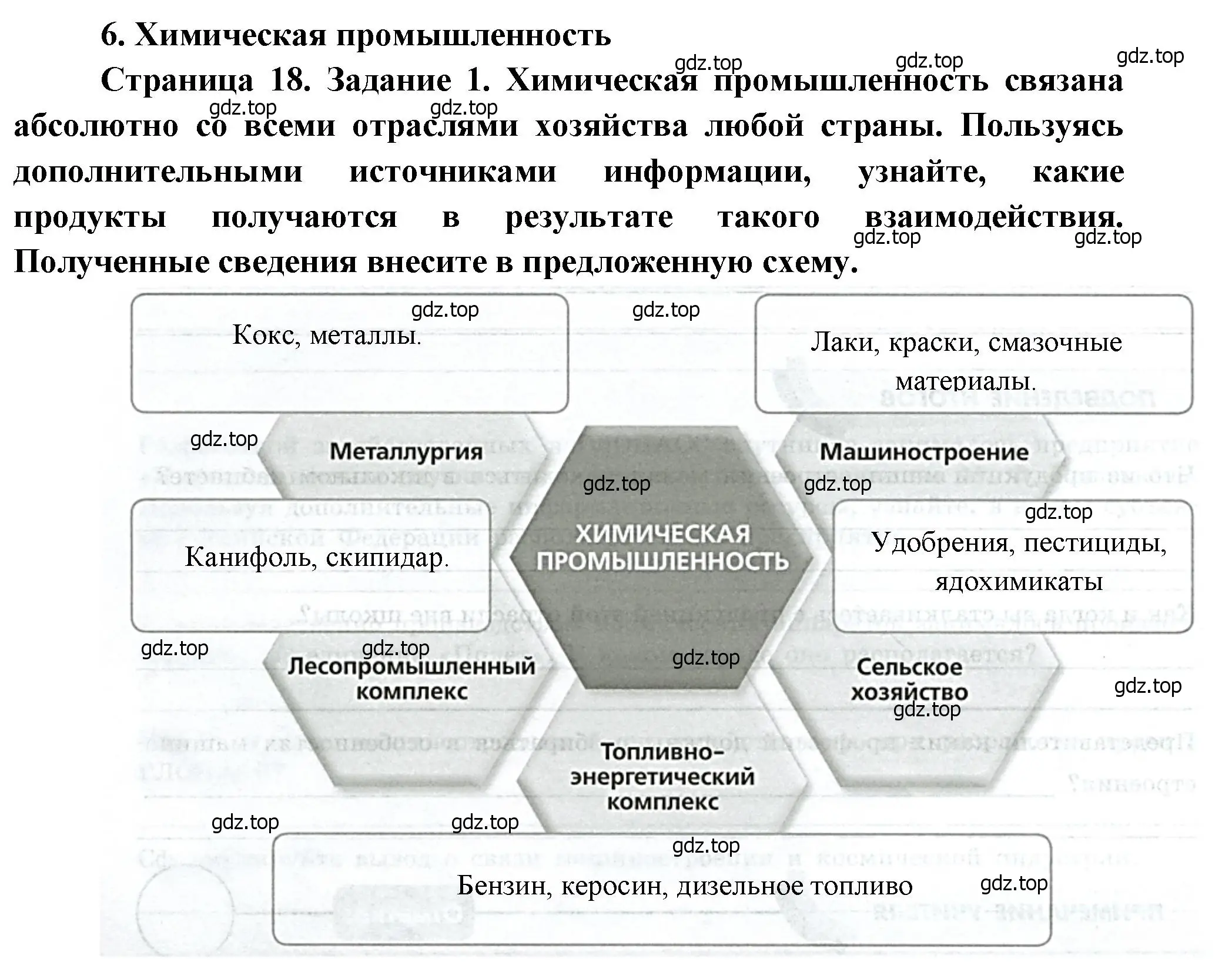 Решение номер 1 (страница 18) гдз по географии 9 класс Дубинина, практические работы