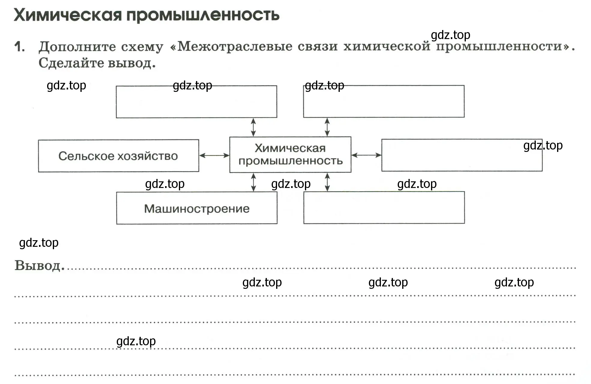 Условие номер 1 (страница 25) гдз по географии 9 класс Ким, Марченко, рабочая тетрадь