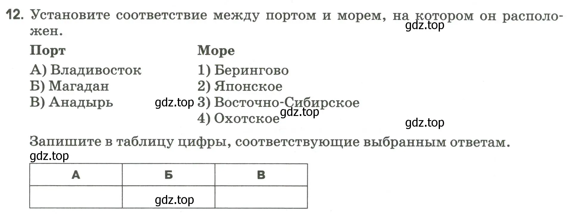 Условие номер 12 (страница 127) гдз по географии 9 класс Ким, Марченко, рабочая тетрадь