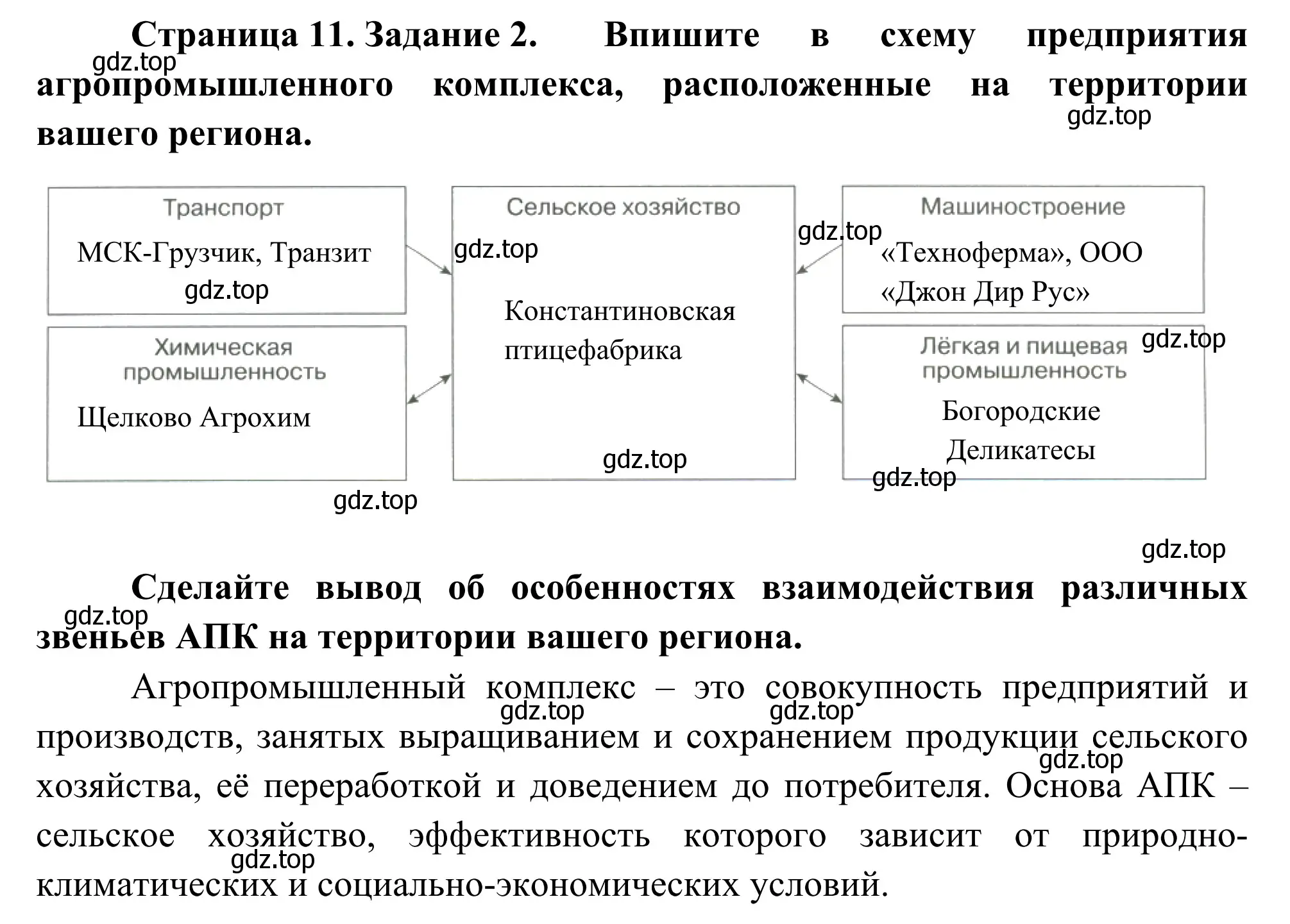 Решение номер 2 (страница 11) гдз по географии 9 класс Ким, Марченко, рабочая тетрадь