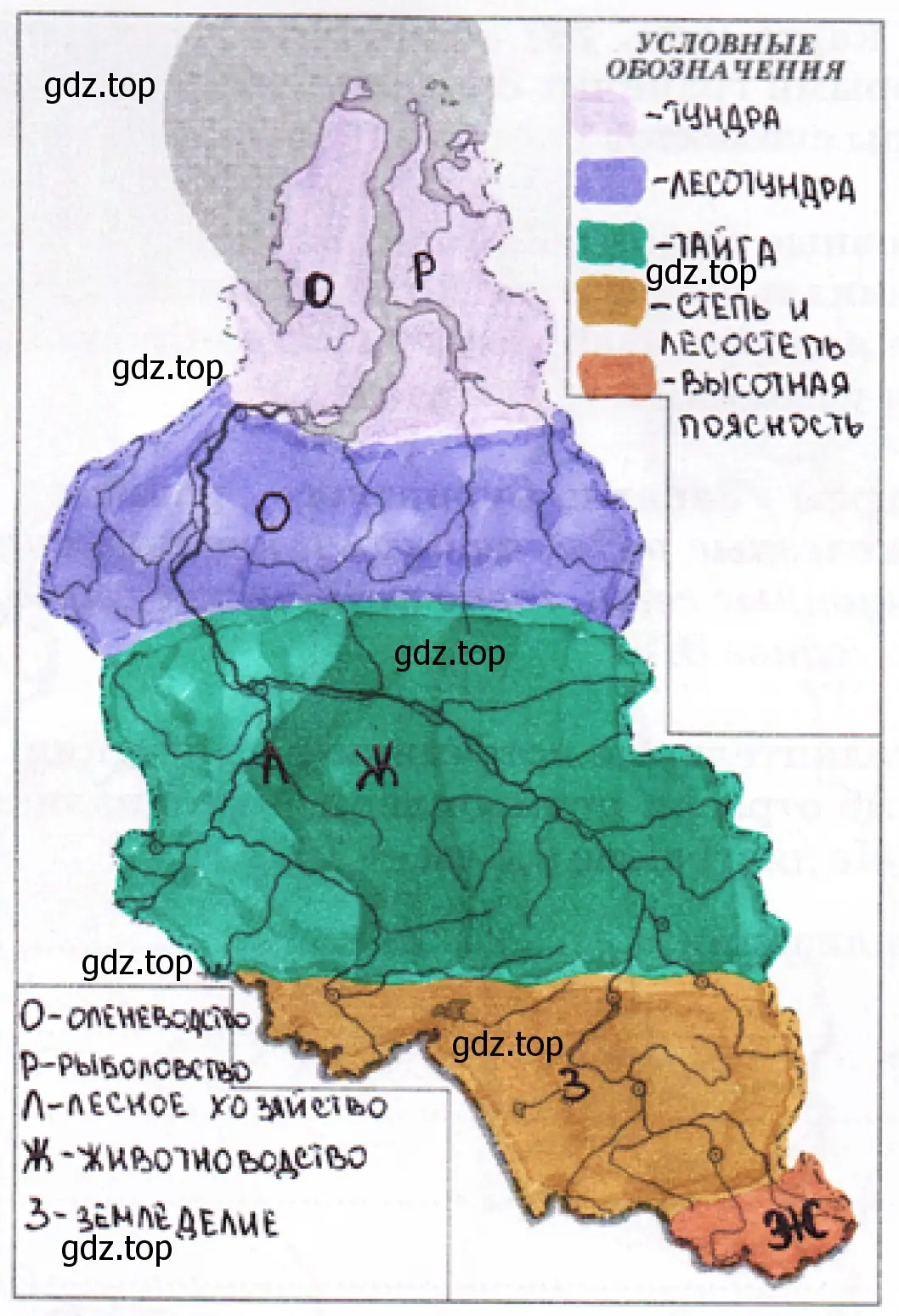 Природно-хозяйственные зоны Западно-Сибирского района