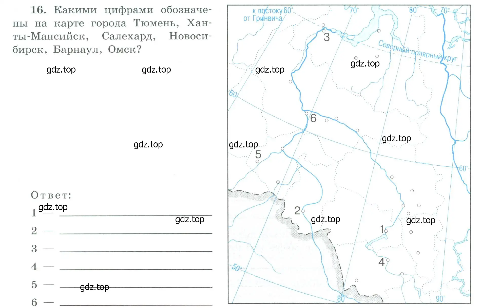 Условие номер 16 (страница 66) гдз по географии 9 класс Николина, мой тренажёр