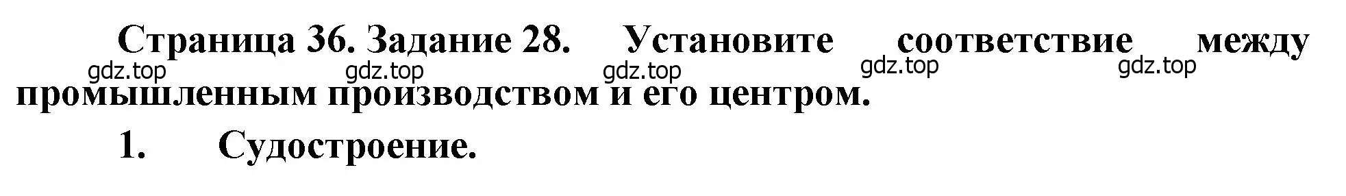 Решение номер 28 (страница 36) гдз по географии 9 класс Николина, мой тренажёр