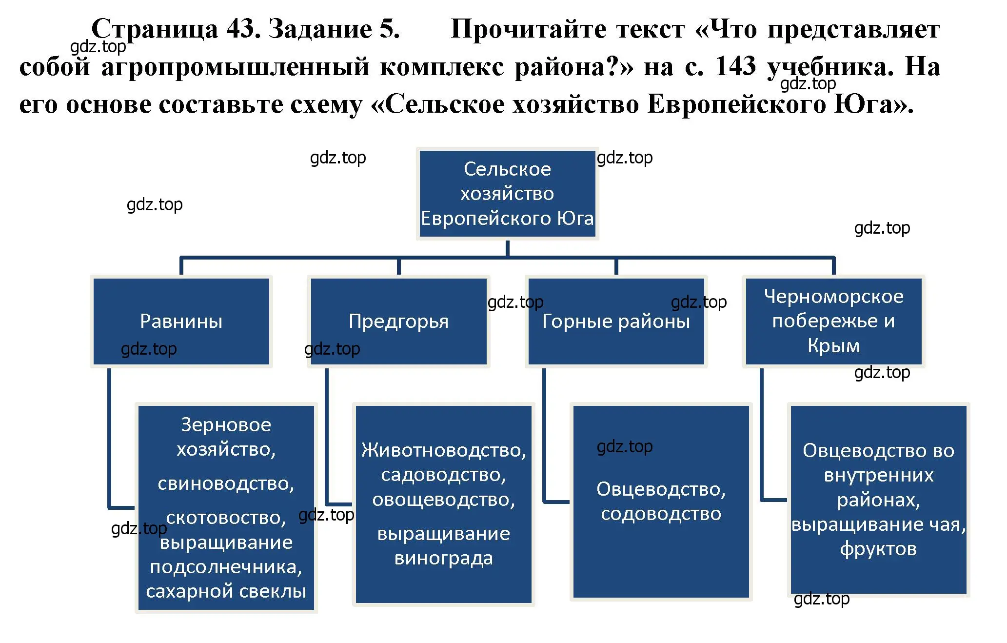 Решение номер 5 (страница 43) гдз по географии 9 класс Николина, мой тренажёр