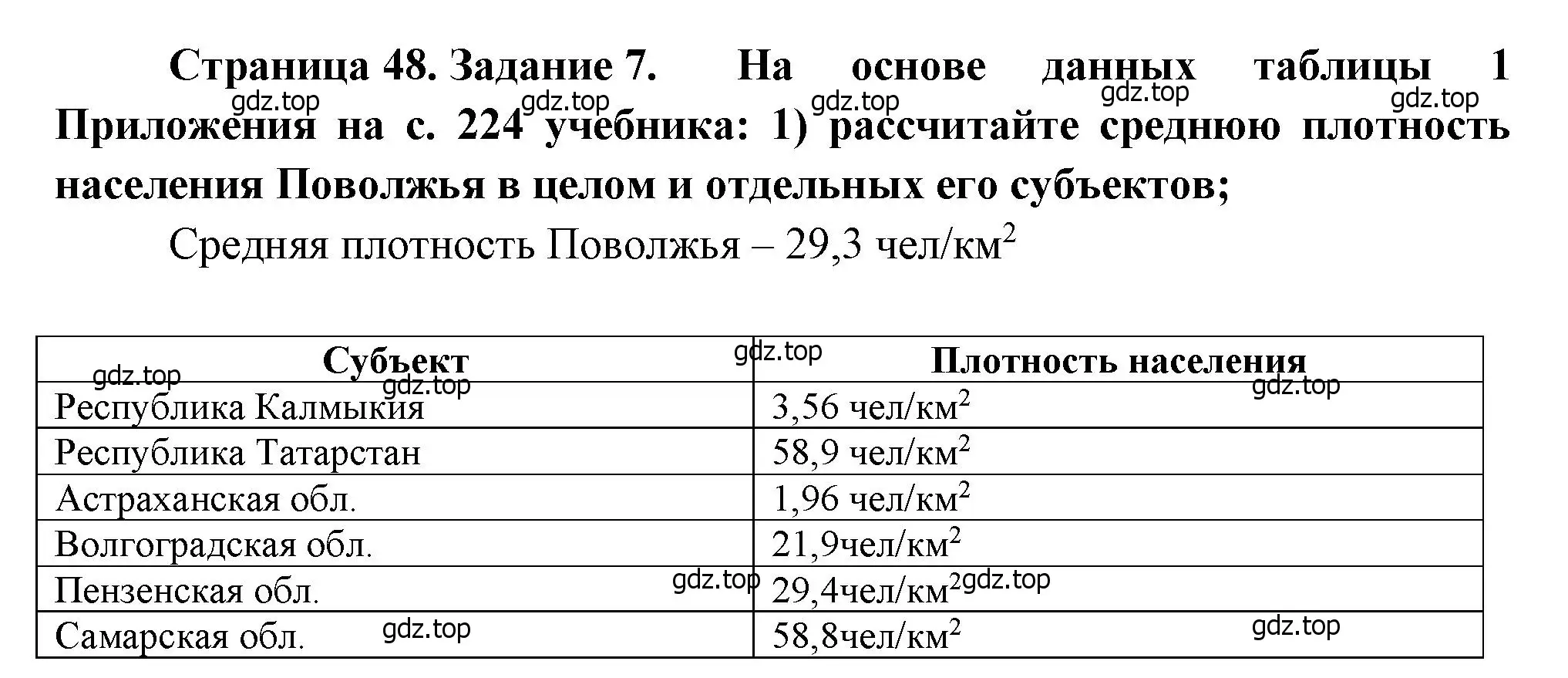 Решение номер 7 (страница 48) гдз по географии 9 класс Николина, мой тренажёр