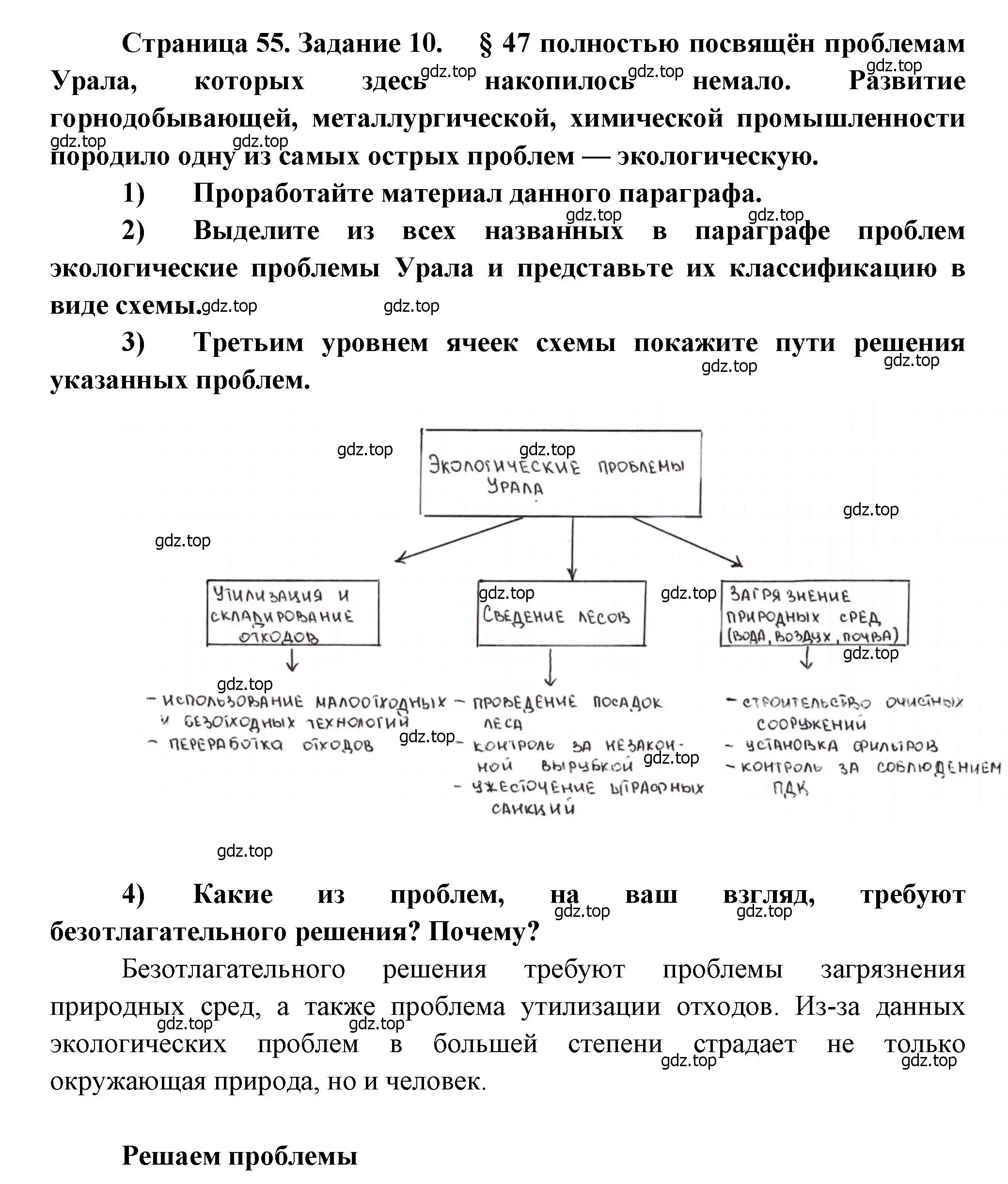 Решение номер 10 (страница 55) гдз по географии 9 класс Николина, мой тренажёр