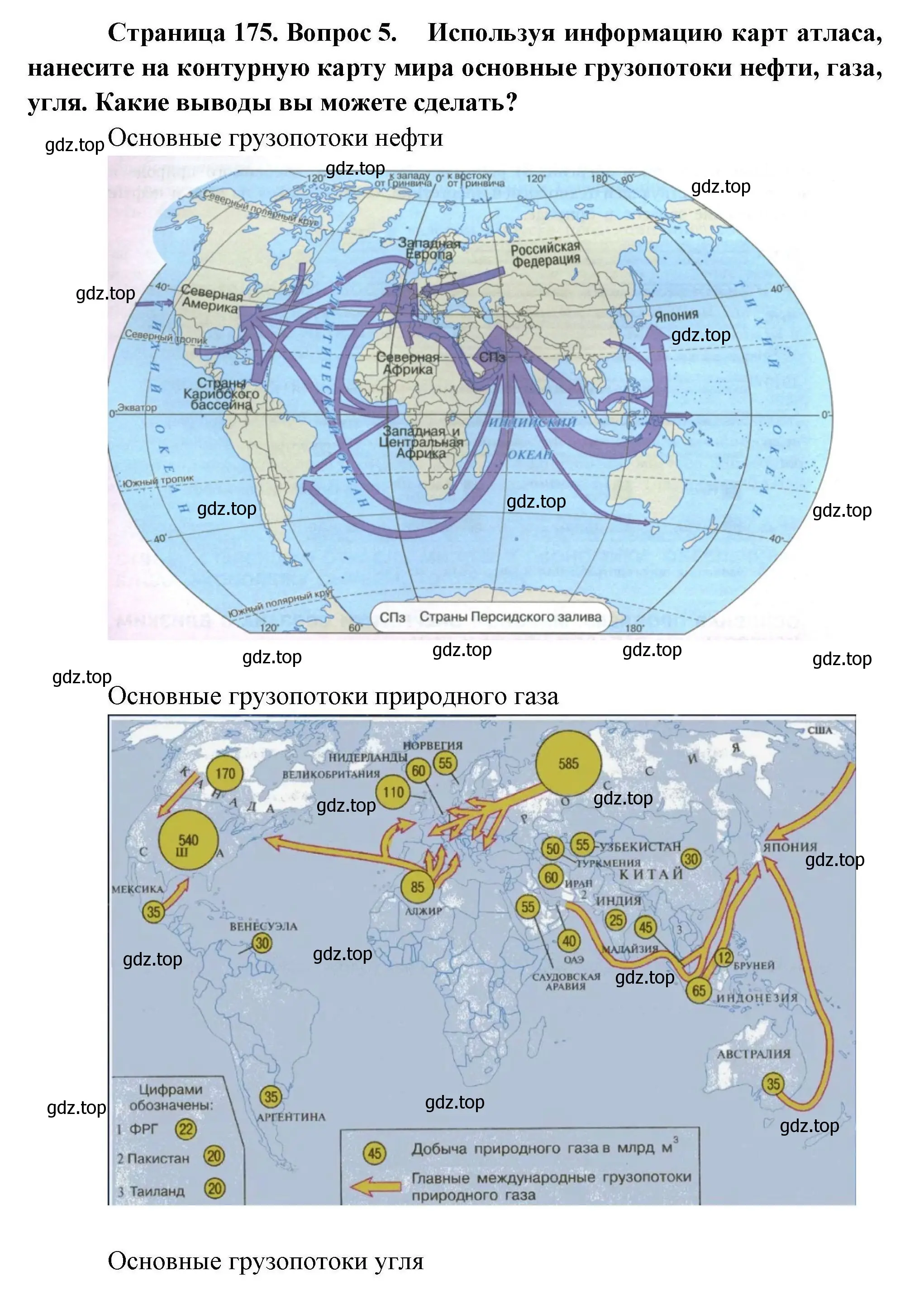 Решение номер 5 (страница 175) гдз по географии 10 класс Гладкий, Николина, учебник