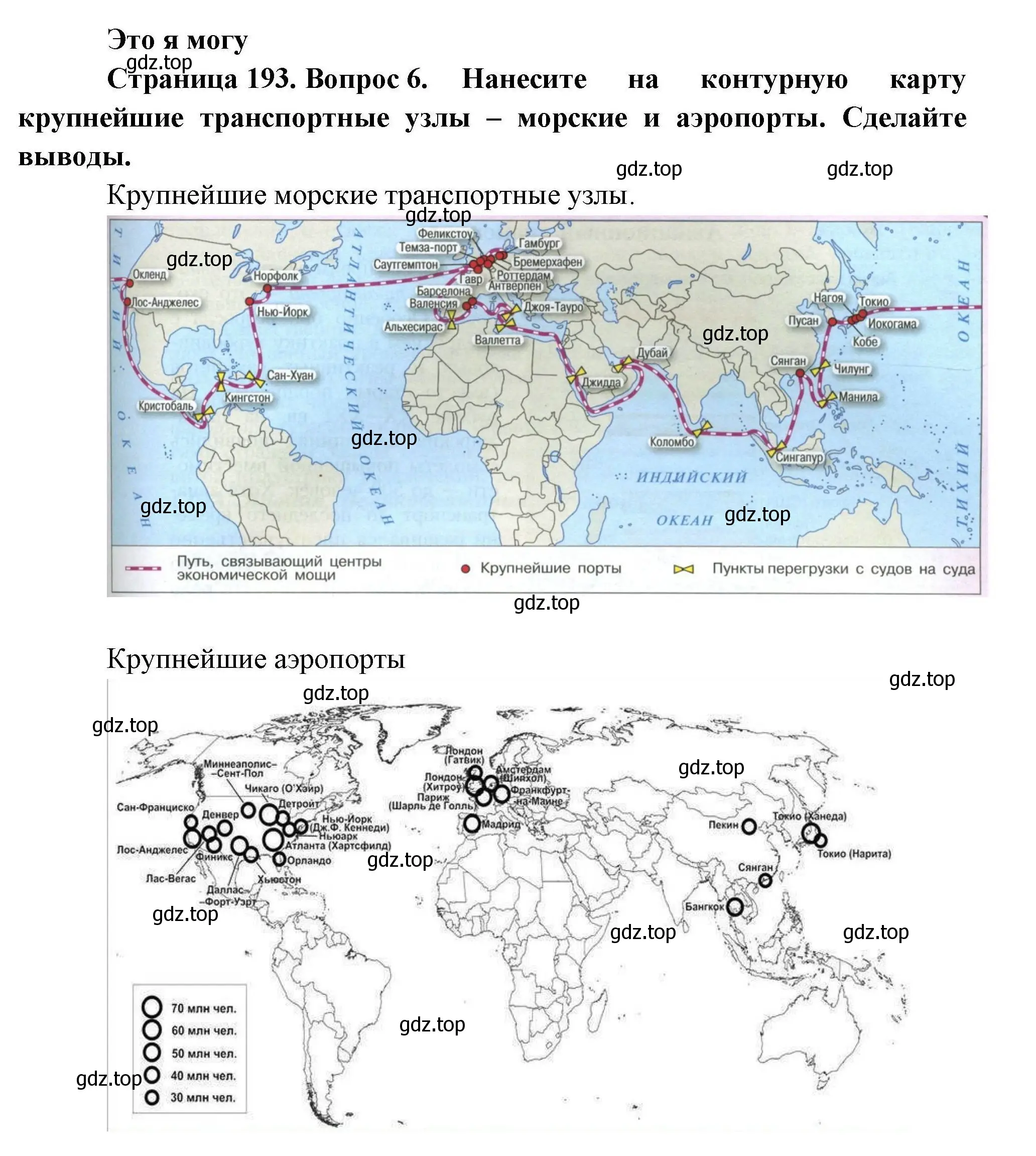 Решение номер 6 (страница 193) гдз по географии 10 класс Гладкий, Николина, учебник