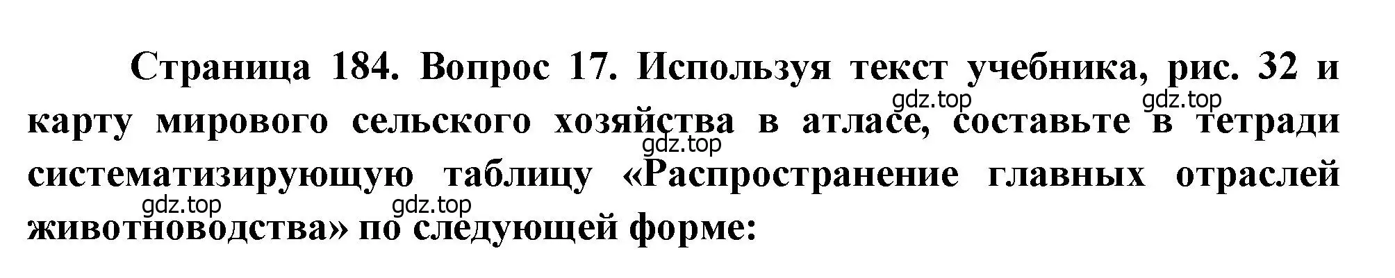 Решение номер 17 (страница 184) гдз по географии 10-11 класс Максаковский, учебник