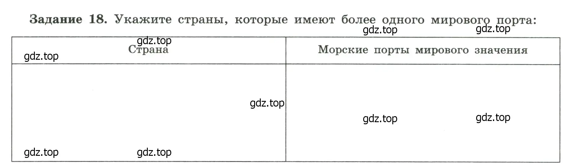 Условие номер 18 (страница 25) гдз по географии 10-11 класс Максаковский, Заяц, рабочая тетрадь