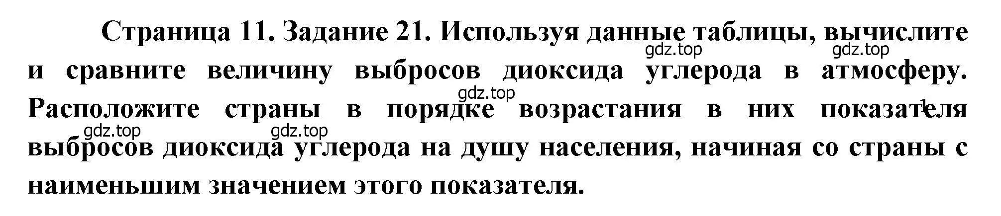 Решение номер 21 (страница 11) гдз по географии 10-11 класс Максаковский, Заяц, рабочая тетрадь