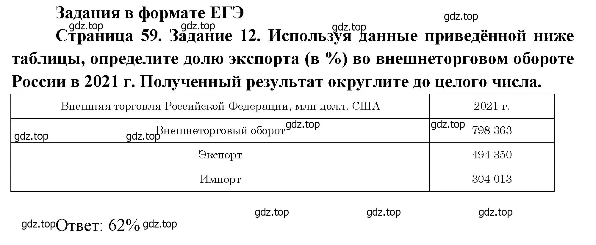 Решение номер 12 (страница 59) гдз по географии 10-11 класс Максаковский, Заяц, рабочая тетрадь