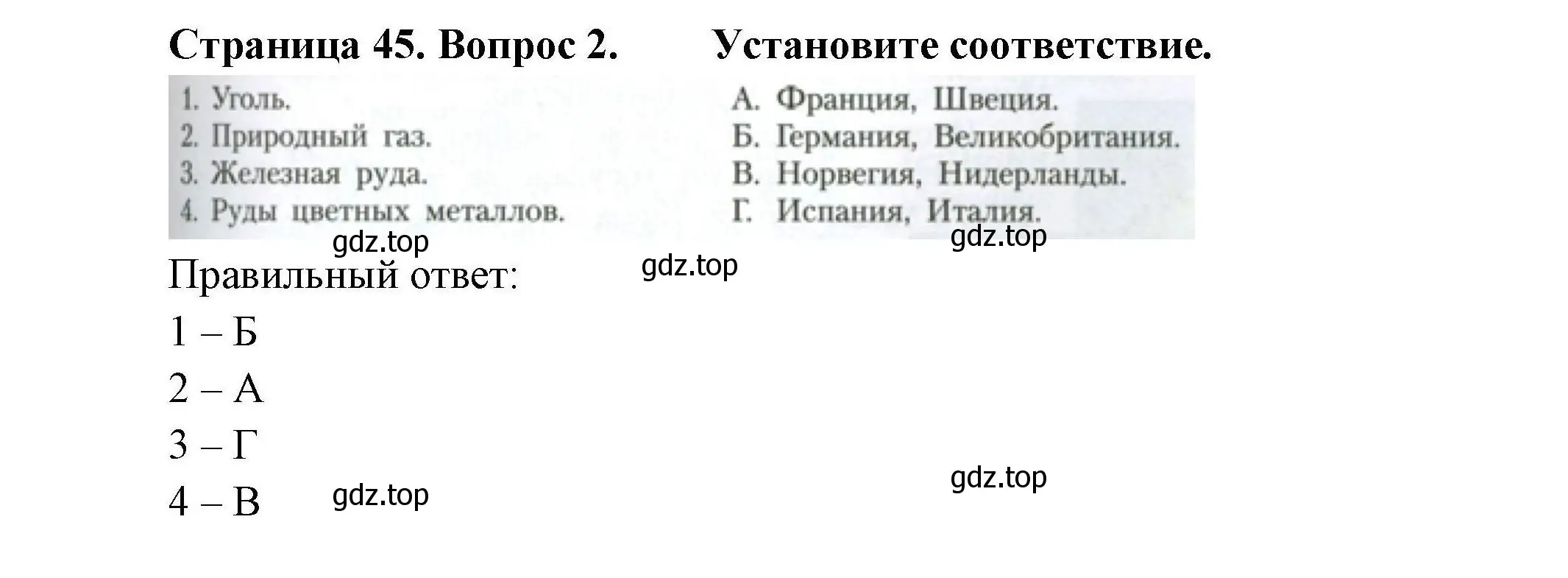 Решение номер 2 (страница 45) гдз по географии 11 класс Гладкий, Николина, учебник