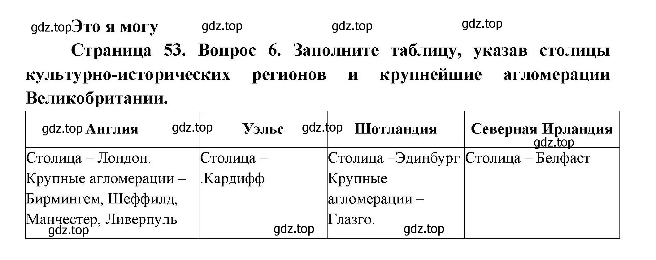 Решение номер 6 (страница 53) гдз по географии 11 класс Гладкий, Николина, учебник