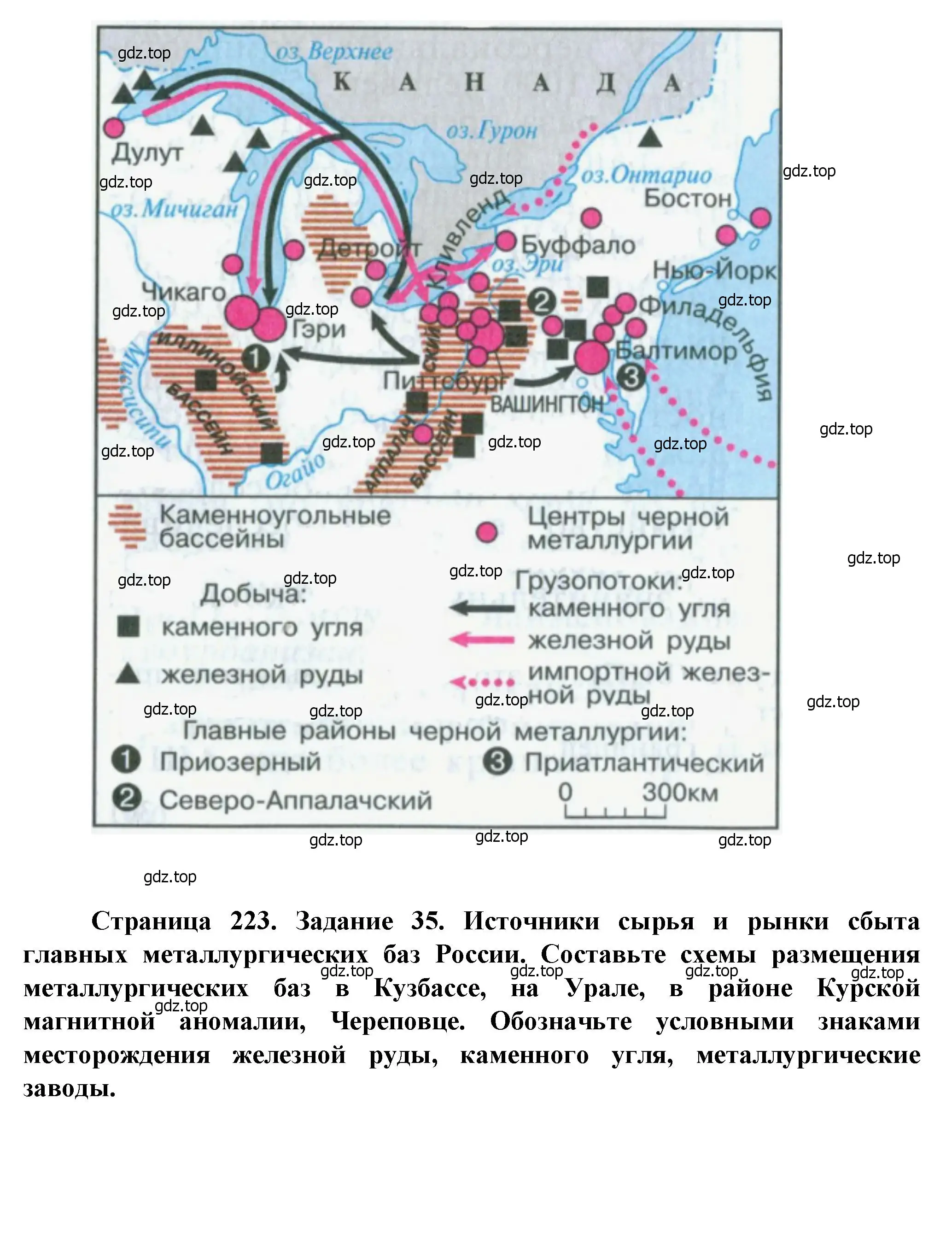 Решение  Задание 35 (страница 223) гдз по географии 11 класс Холина, учебник