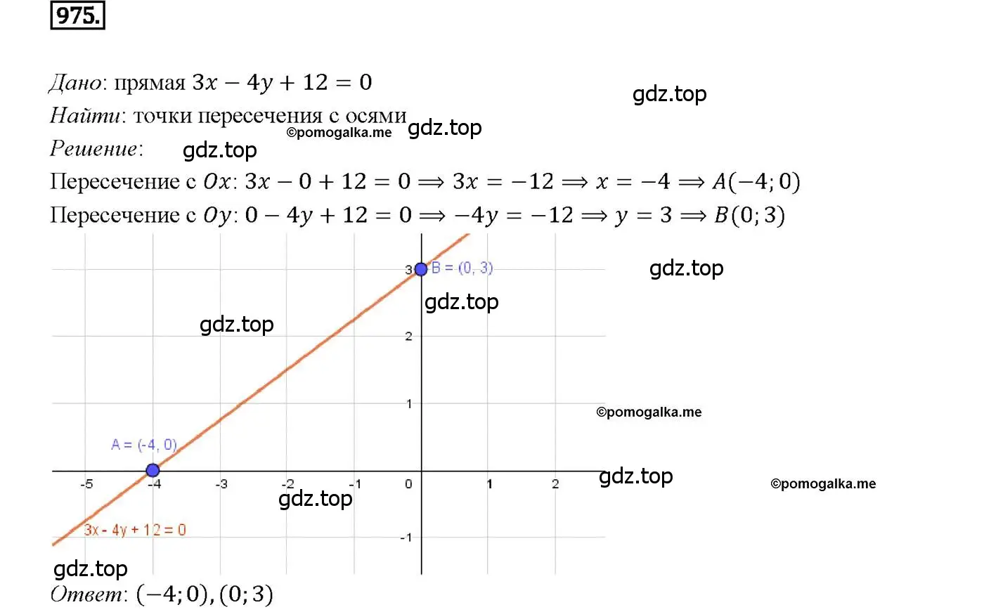 Решение 4. номер 975 (страница 242) гдз по геометрии 7-9 класс Атанасян, Бутузов, учебник