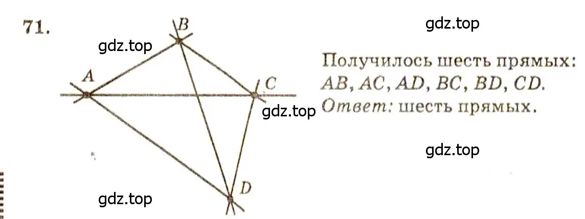 Решение 7. номер 71 (страница 26) гдз по геометрии 7-9 класс Атанасян, Бутузов, учебник