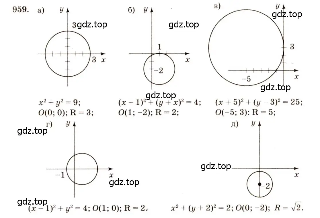 Решение 7. номер 959 (страница 240) гдз по геометрии 7-9 класс Атанасян, Бутузов, учебник