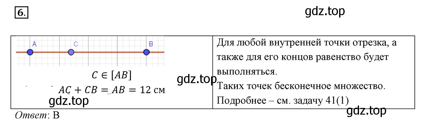 Решение 3. номер 6 (страница 47) гдз по геометрии 7 класс Мерзляк, Полонский, учебник