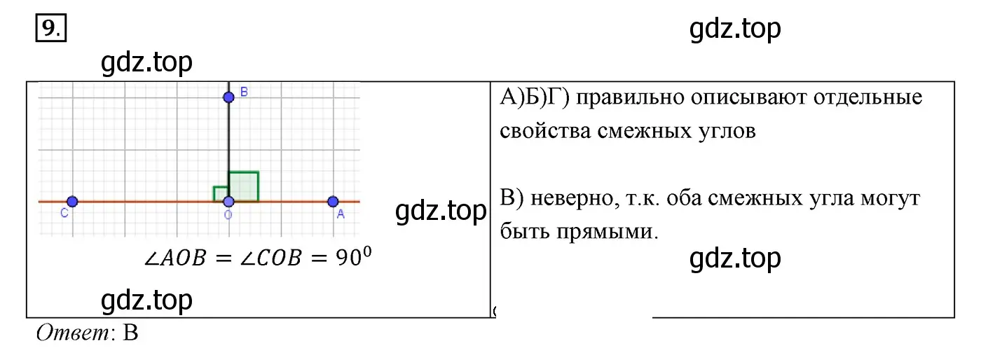 Решение 3. номер 9 (страница 47) гдз по геометрии 7 класс Мерзляк, Полонский, учебник