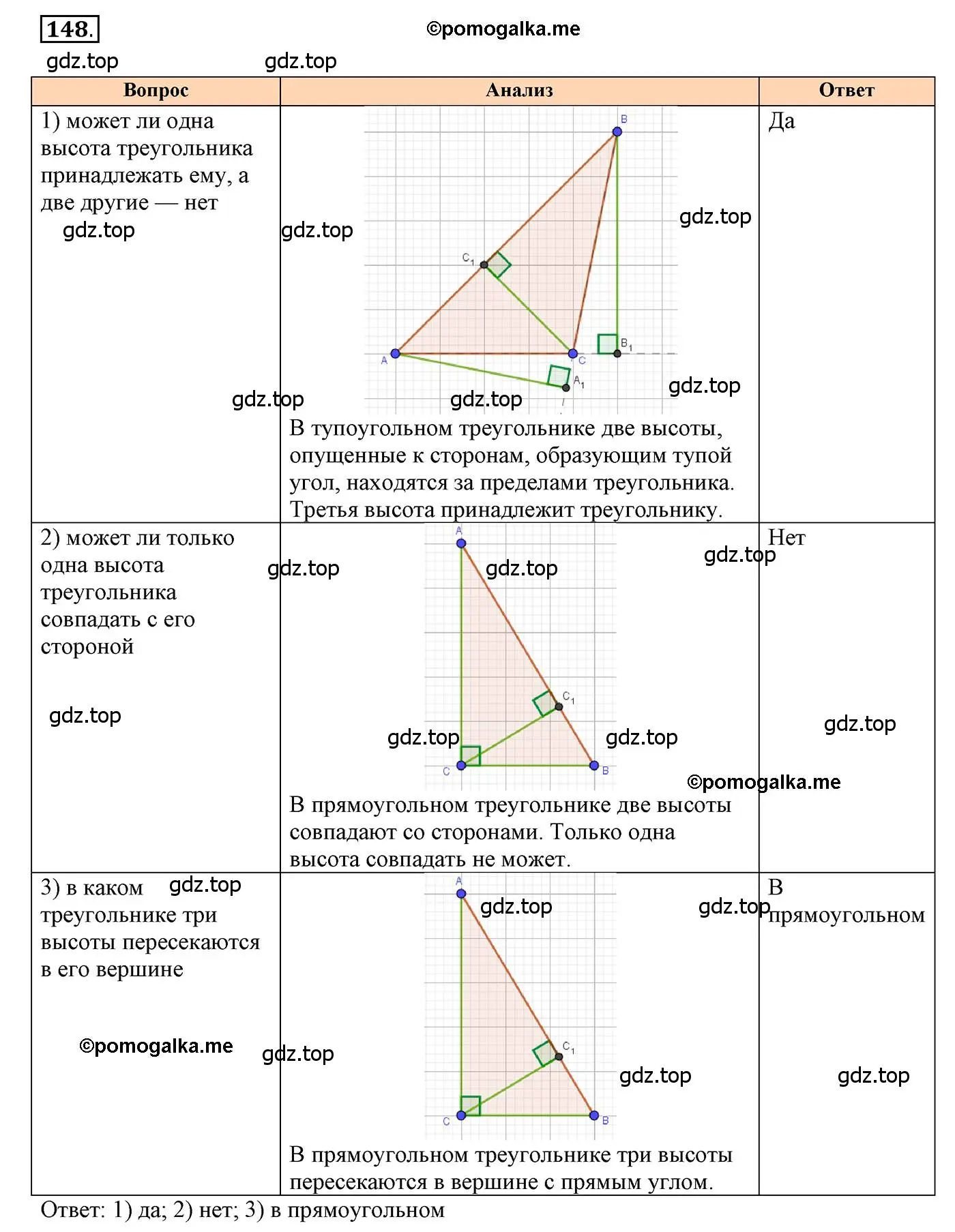 Решение 3. номер 148 (страница 52) гдз по геометрии 7 класс Мерзляк, Полонский, учебник
