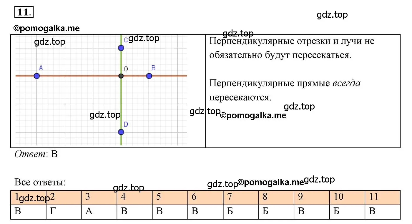 Решение 3. номер 11 (страница 43) гдз по геометрии 7 класс Мерзляк, Полонский, учебник