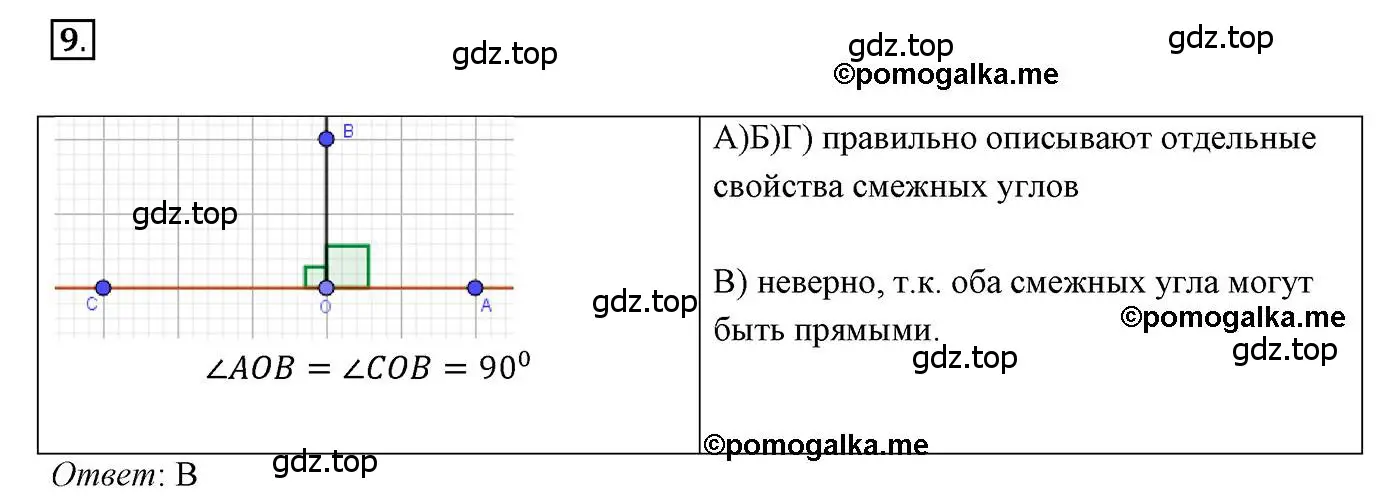 Решение 3. номер 9 (страница 42) гдз по геометрии 7 класс Мерзляк, Полонский, учебник