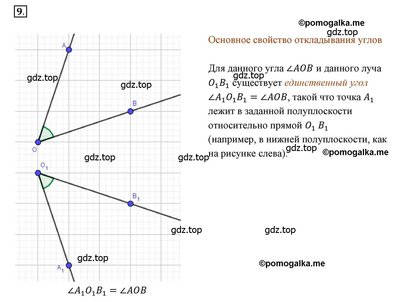 Решение 3. номер 9 (страница 25) гдз по геометрии 7 класс Мерзляк, Полонский, учебник