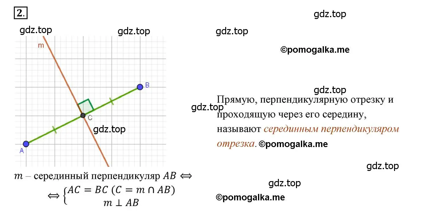 Решение 3. номер 2 (страница 55) гдз по геометрии 7 класс Мерзляк, Полонский, учебник