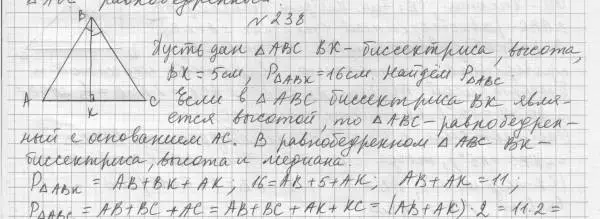 Решение 4. номер 238 (страница 70) гдз по геометрии 7 класс Мерзляк, Полонский, учебник