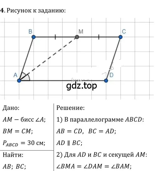 Решение 2. номер 4 (страница 72) гдз по геометрии 8 класс Мерзляк, Полонский, учебник