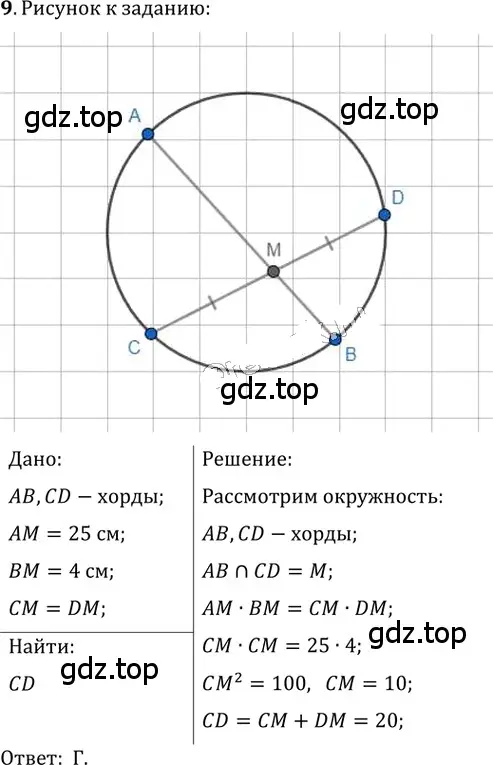 Решение 2. номер 9 (страница 112) гдз по геометрии 8 класс Мерзляк, Полонский, учебник