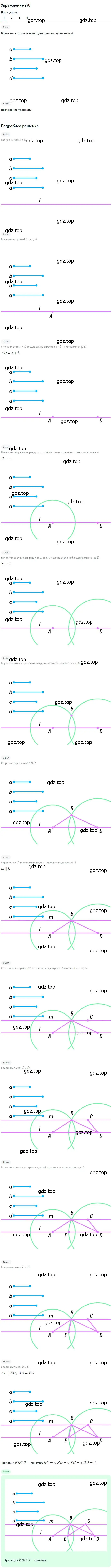 Решение номер 270 (страница 51) гдз по геометрии 8 класс Мерзляк, Полонский, учебник